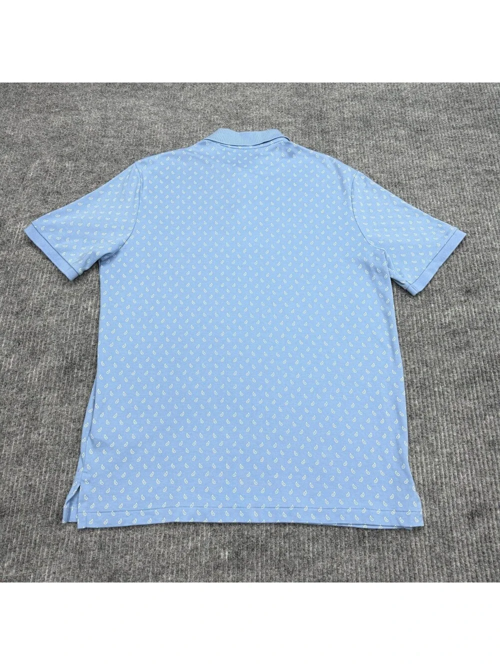 Polo Ralph Lauren Shirt Mens M Classic Fit Blue Paisley Geometric AOP Preppy